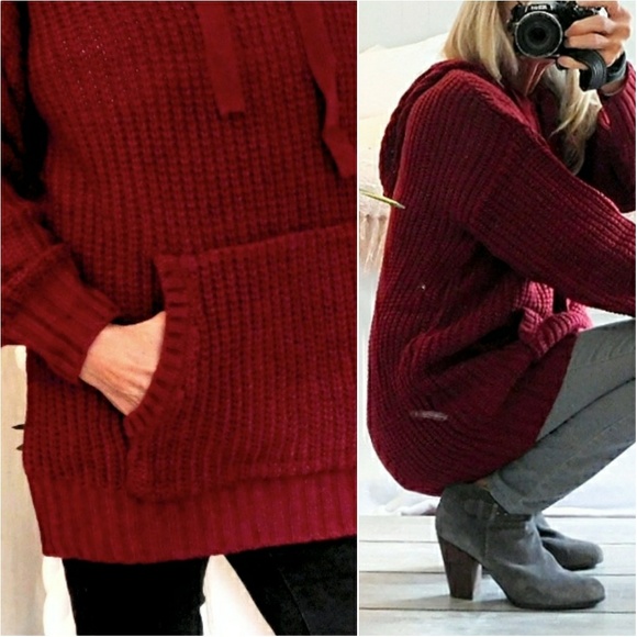 °°SALE°°NWT CABERNET RIB HOOD SWTR W/KANGAROO PKTS - Picture 6 of 8